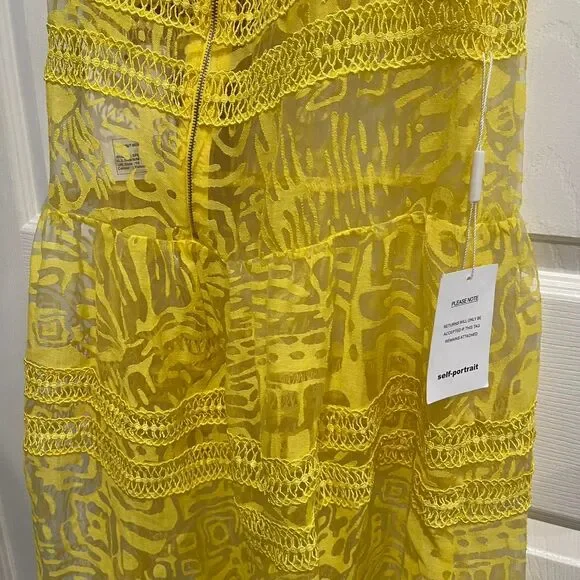 Self portrait Lace Yellow Maxi Dress - Picture 5 of 5